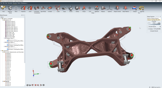 Altair Inspire NURBS 擬合和平滑結果選項